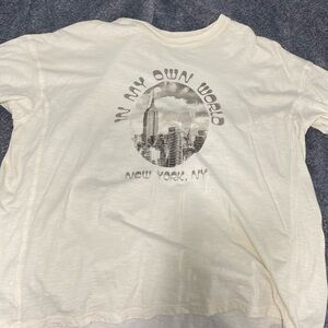 Aerie cream colored T-shirt